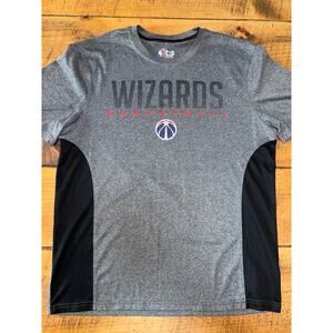 NWOT Mens Gray Washington Wizards Ultra Game‎ NBA Short Sleeve Shirt Size Large